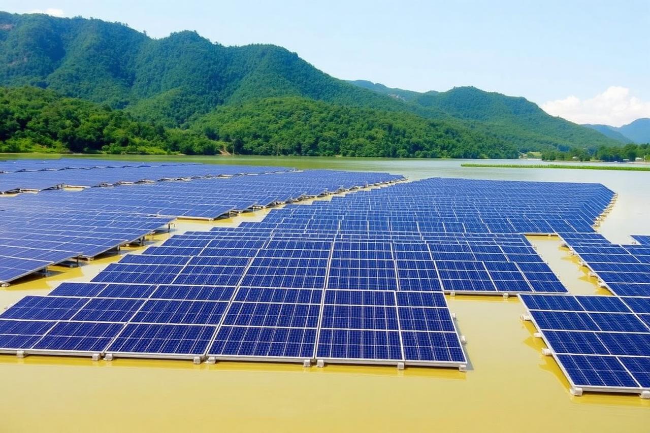 Kluang Reservoir Floating Solar — Kluang reservoir complex